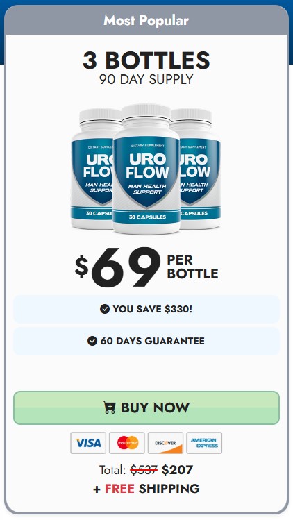 UroFlow 3 Bottle Price