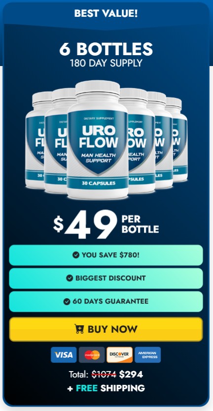 UroFlow 6 Bottle Price